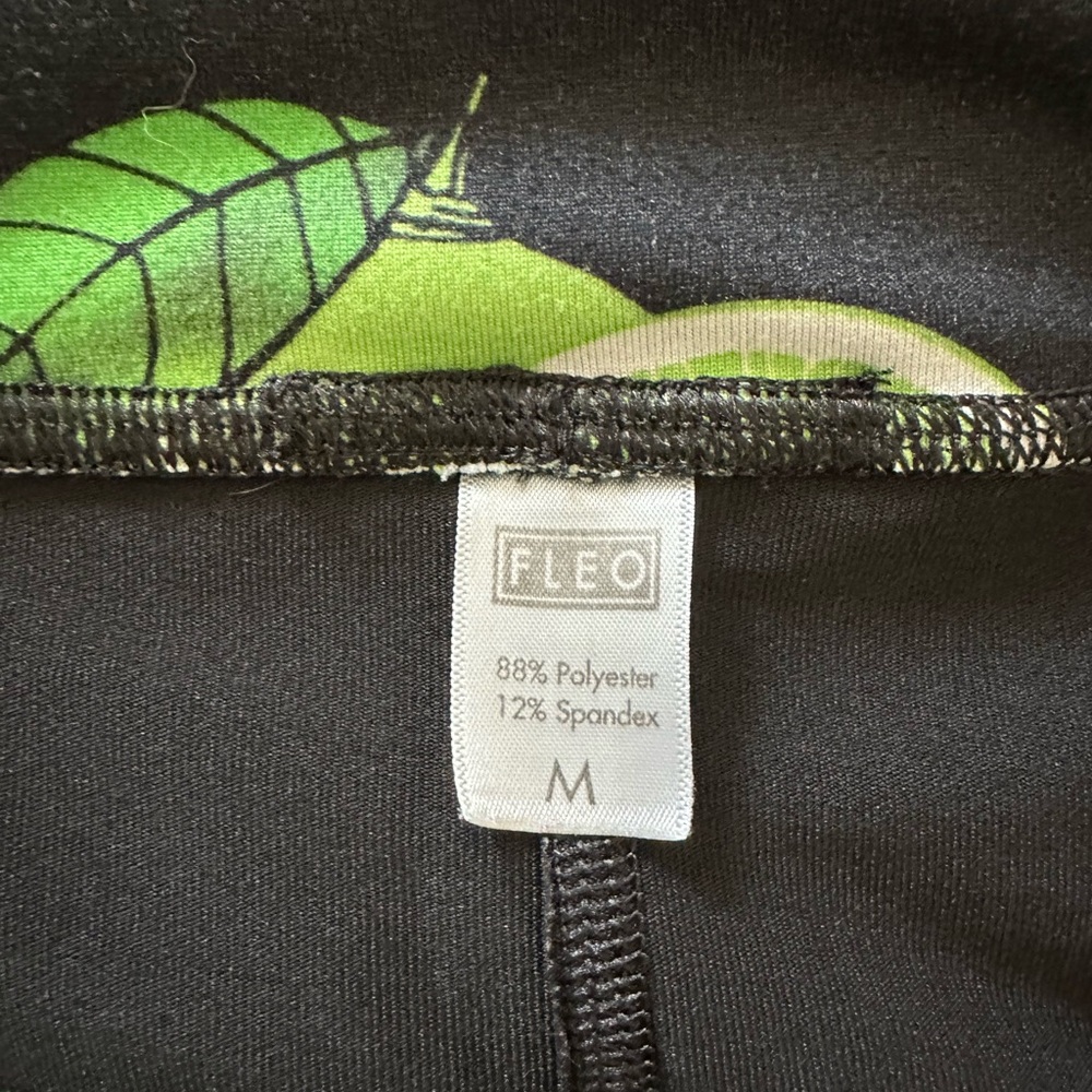 Fleo Lime Patterned Athletic Power High Rise Shor… - image 3